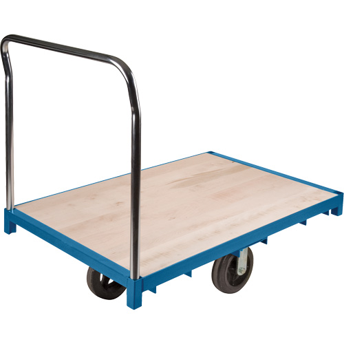 Heavy-Duty Platform Truck, 48" L x 24" W, 2000 lbs. Capacity, Rubber Casters Southpoint Industrial Supply