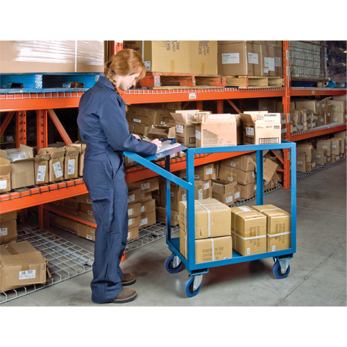 Order Picking Carts, 36" H x 18" W x 46" D, 2 Shelves, 1200 lbs. Capacity Southpoint Industrial Supply