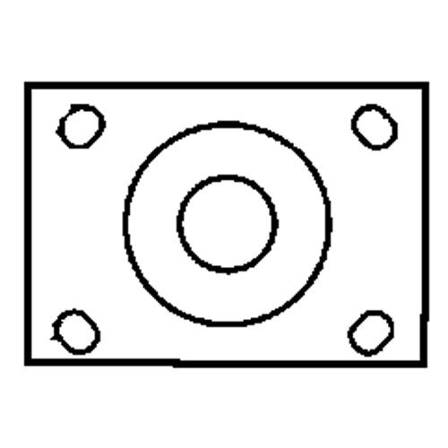Total Locking Caster, Swivel with Brake, 6" (152.4 mm), Rubber, 450 lbs. (204 kg.) Southpoint Industrial Supply
