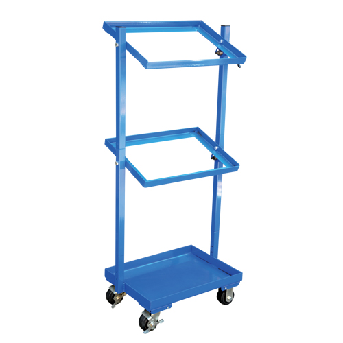 Stock Cart, Steel, 30-11/16" W x 19-1/4" D, 3 Shelves, 300 lbs. Capacity Southpoint Industrial Supply