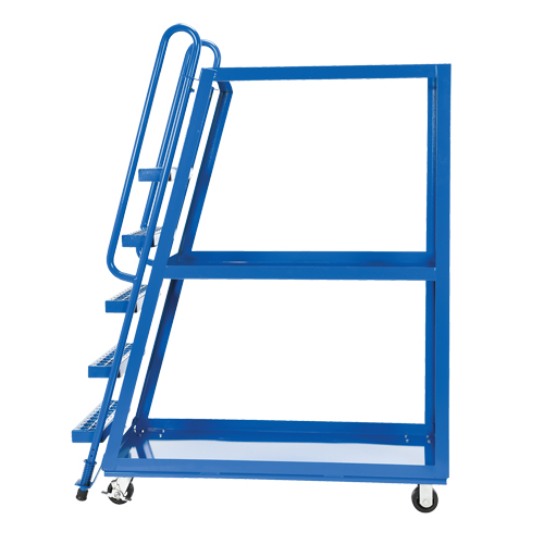 Stock Picking Cart, Steel, 21-7/8" W x 56-1/8" D, 3 Shelves, 1000 lbs. Capacity Southpoint Industrial Supply