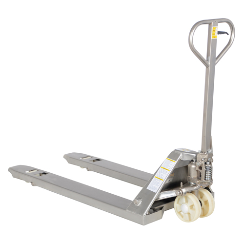 Pallet Truck, Stainless Steel, 48" L x 27" W, 5500 lbs. Capacity Southpoint Industrial Supply