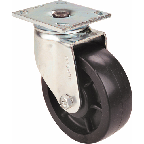 Roulettes robustes EMaxx &agrave; cheville, Fixe, 6" (152,4 mm), Fonte, 1200 lb (544,3 kg) Southpoint Industrial Supply