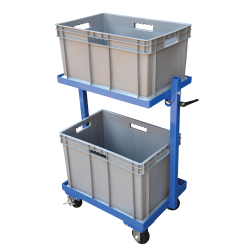 Chariot &agrave; cueillette, Acier, 30-11/16" la x 19-1/4" p, 2 tablettes, Capacit&eacute; 200 lb Southpoint Industrial Supply