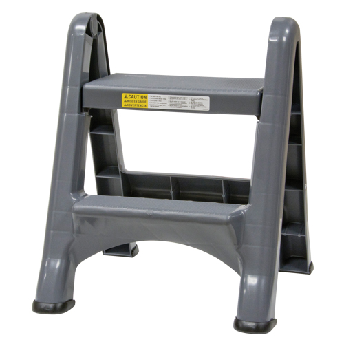 Escabeau repliable, 2 marches, 19-1/2" x 20-1/2" x Hauteur 22-3/4" Southpoint Industrial Supply