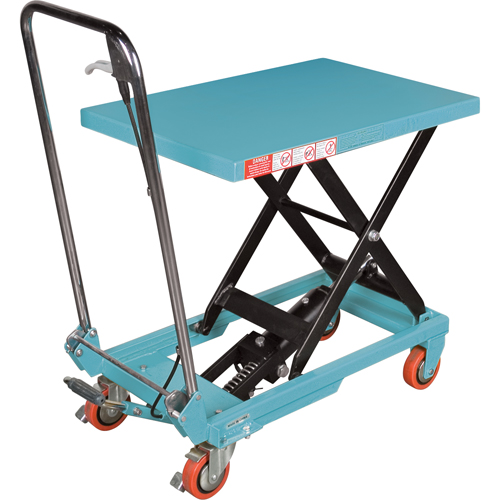 Heavy-Duty Hydraulic Scissor Lift Table, 27-1/2" L x 17-3/4" W, Steel, 330 lbs. Capacity Southpoint Industrial Supply
