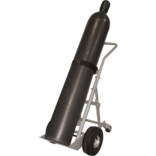 Chariots &agrave; quatre roues pour bouteilles, Roues Pneumatique, Base de 10" la x 8" lo, 1000 lb Southpoint Industrial Supply