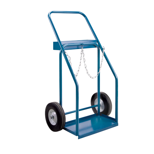 Gas Cylinder Carts, Semi-Pneumatic Wheels, 19" W x 10" L Base, 1000 lbs. Southpoint Industrial Supply