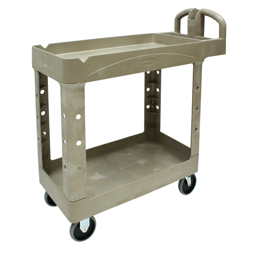 Heavy Duty Utility Cart - 4500-88, 2 Tiers, 17-1/8" x 33-1/4" x 39", 500 lbs. Capacity Southpoint Industrial Supply