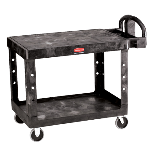 Flat Shelf Heavy Duty Utility Cart - 4525-00, 2 Tiers, 25-7/8" x 33-3/10" x 43-9/10", 500 lbs. Capacity Southpoint Industrial Supply
