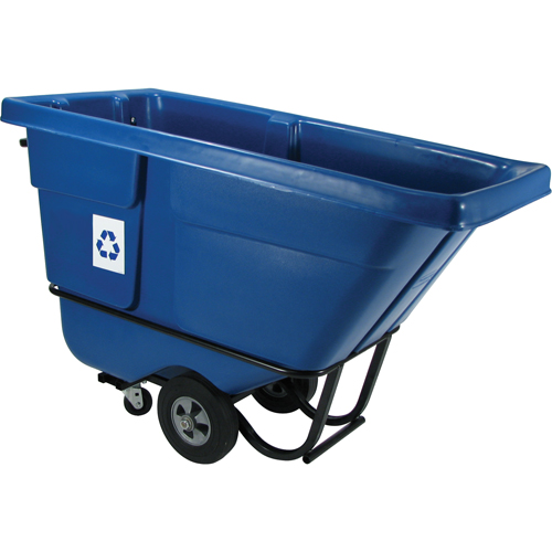 Chariot basculeur en acier, Poly&eacute;thyl&egrave;ne, 1/2 vg³, Capacit&eacute; de charge de 850 lb Southpoint Industrial Supply