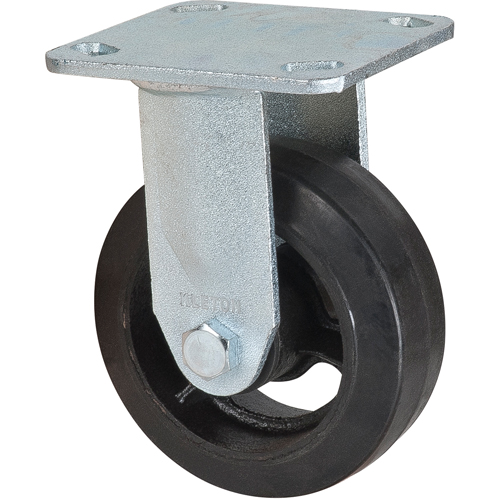 Roulette moul&eacute;, Fixe, 5" (127 mm), Caoutchouc, 440 lb (199 kg) Southpoint Industrial Supply
