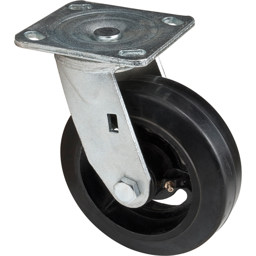 Mold-on Caster, Swivel, 6" (152.4 mm), Rubber, 550 lbs. (249 kg.) Southpoint Industrial Supply