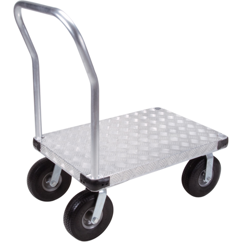 Chariots &agrave; plateforme en aluminium, 24" la x 36" lo, 1200 lb cap, Roues Anticrevaison Southpoint Industrial Supply