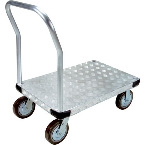 Aluminum Platform Truck, 24" W x 36" L, 4000 lbs. Cap., Polyurethane Wheels Southpoint Industrial Supply