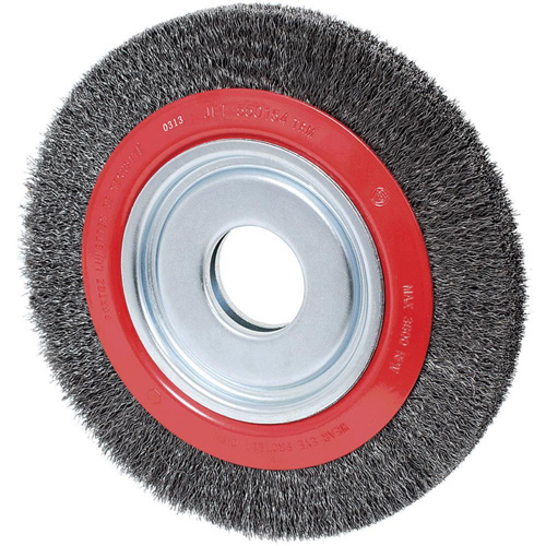 101C-2M Crimped Wire Wheel, 7" Dia., 0.014" Fill, 1/2" - 2" Arbor Southpoint Industrial Supply