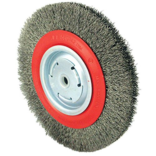 101G-2M Medium Wire Wheel, 8" Dia., 0.014" Fill, 1/2" - 2" Arbor Southpoint Industrial Supply