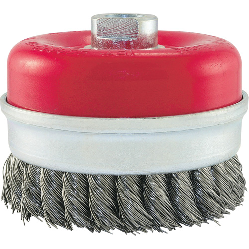 Knot Banded Cup Brush, 4" Dia. x 5/8"-11 Arbor Southpoint Industrial Supply