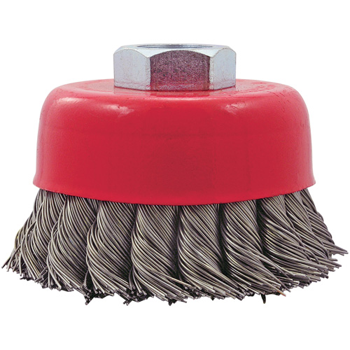 CK3201T Knotted Twist Wire Cup Brush, 3" Dia. x 5/8"-11 Arbor Southpoint Industrial Supply