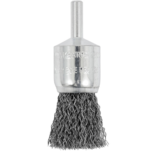 Brosse coupelle sertie mont&eacute;e sur tige, 3/4", Fils 0,012", Tige 1/4" Southpoint Industrial Supply
