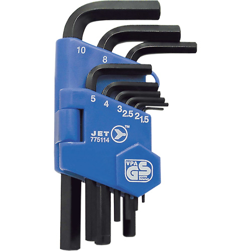 JHK-9M Short Arm Hex Key Set, 9 Pcs., Metric Southpoint Industrial Supply