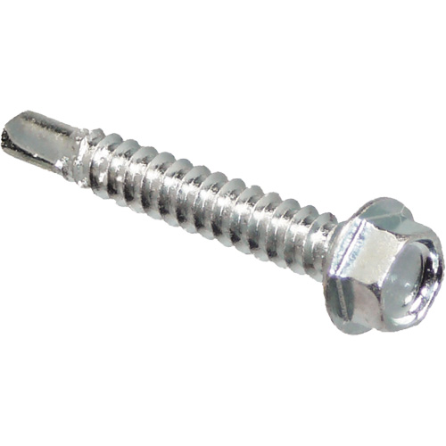 Self Drill Hex Washer, 1" x 10" L, Zinc Plated Southpoint Industrial Supply