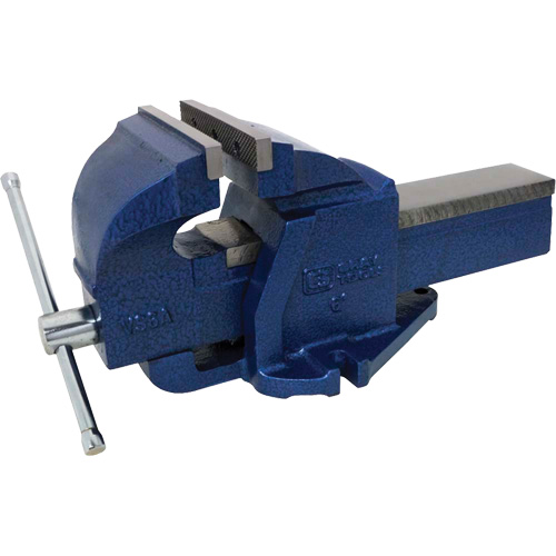 Cast Ductile Iron Bench Vise, 6" Jaw Width, 3-3/4" Throat Depth Southpoint Industrial Supply