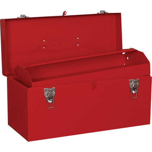 Heavy-Duty Tool Box, 8-1/2" D x 20" W x 9-1/2" H, Red Southpoint Industrial Supply