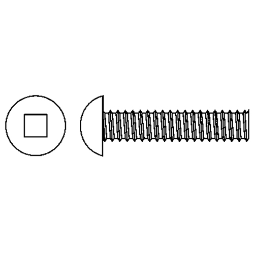 Vis m&eacute;caniques &agrave; t&ecirc;te ronde, #6-32 x 3" lo, Zingu&eacute; Southpoint Industrial Supply