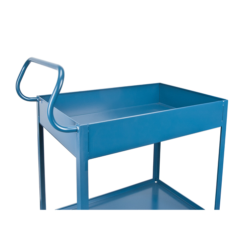 Deep Lipped Service Cart, 2 Tiers, 24" W x 47" H x 36" D, 1200 lbs. Capacity Southpoint Industrial Supply
