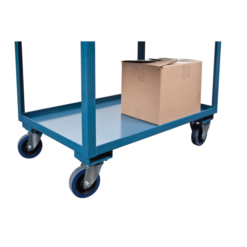 Chariots de service &agrave; bordure profonde, 2 Tiers, 24" la x 47" h x 36" p, Capacit&eacute; 1200 lb Southpoint Industrial Supply