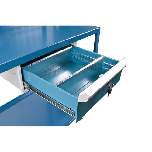 Mobile Service Cart, 2 Tiers, 24" W x 57" H x 40" D, 1200 lbs. Capacity Southpoint Industrial Supply