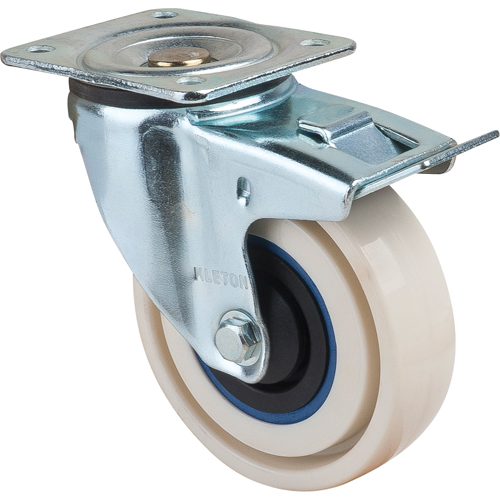 Sandwich Casters, Swivel with Brake, 4" (101.6 mm), Nylon, 440 lbs. (199.58 kg.) Southpoint Industrial Supply