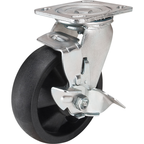 Hi-Temp Caster, Swivel with Brake, 6" (152.4 mm), Nylon, 880 lbs. (399 kg.) Southpoint Industrial Supply