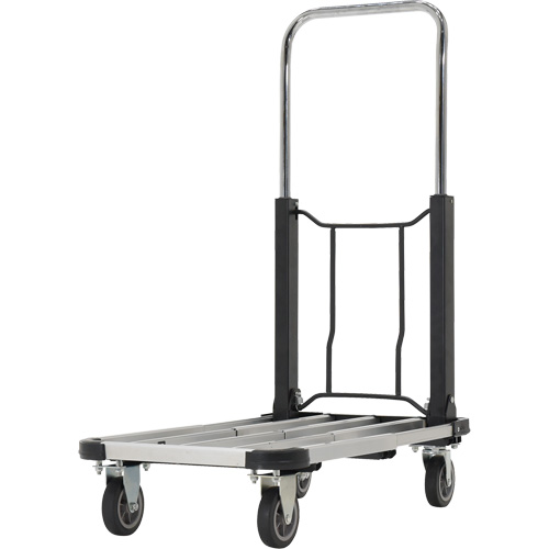 Chariot &agrave; plateforme repliable, Acier inoxydable, 300 lb, 28" lo x 16" la, Hauteur 33-1/2" Southpoint Industrial Supply