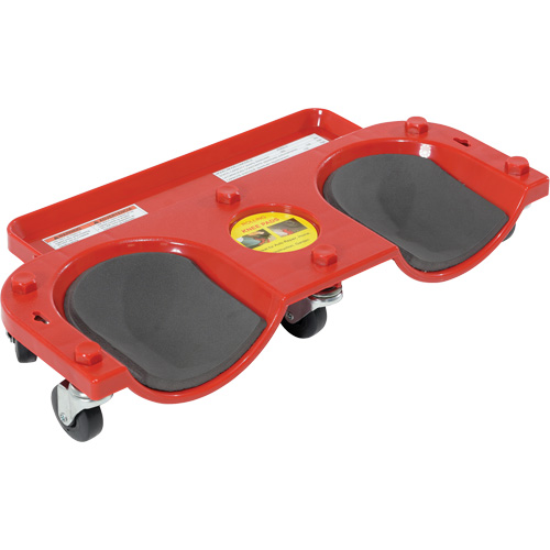 Rolling Knee Dolly, Plastic, Red, 350 lbs. Capacity Southpoint Industrial Supply