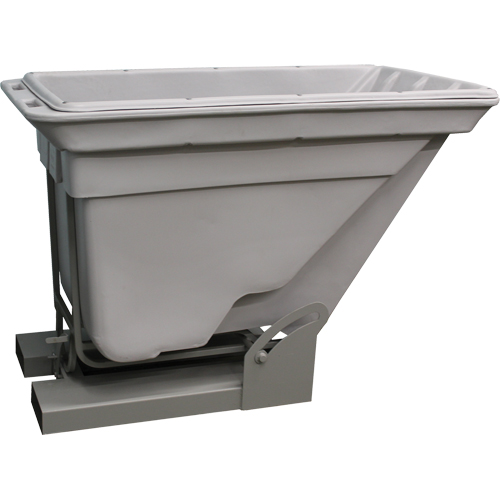 Conteneur autobasculeur, Poly&eacute;thyl&egrave;ne, 1 vg³, Gris Southpoint Industrial Supply
