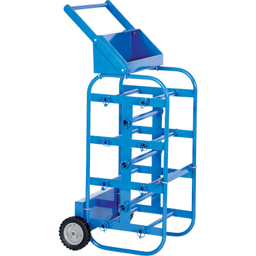Chariot portatif pour mat&eacute;riaux bobin&eacute;s, Acier, 11 Montants, 19-1/2" la x 43-1/4" h x 17-1/2" p, Capacit&eacute; de 150 lb Southpoint Industrial Supply