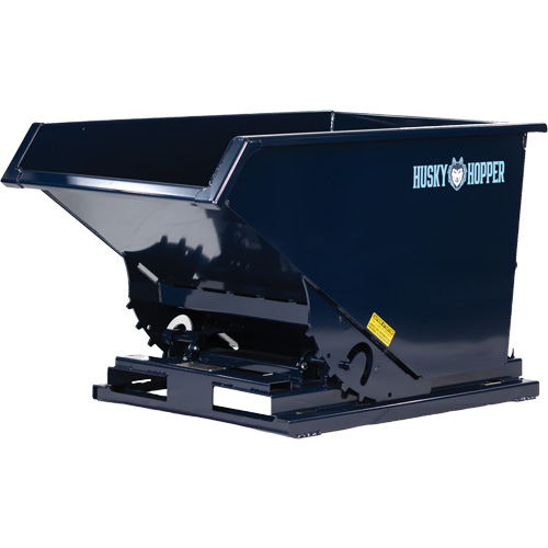 Self-Dumping Hopper, Steel, 2 cu.yd., Blue Southpoint Industrial Supply