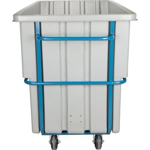 Chariot basculeur en acier, Poly&eacute;thyl&egrave;ne, 1,1 vg³, Capacit&eacute; de charge de 2000 lb Southpoint Industrial Supply