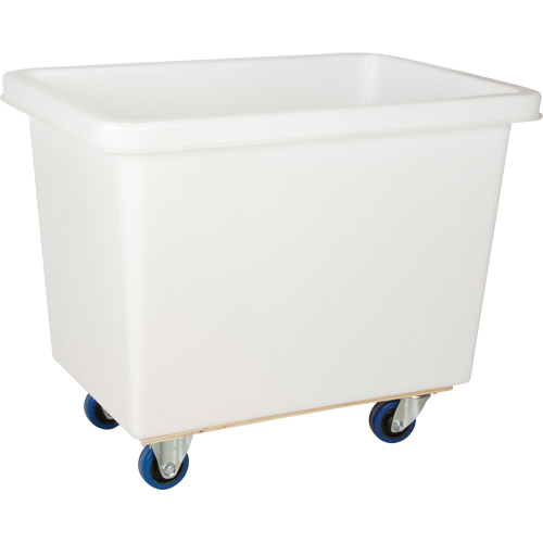 Tapered Wall Box Truck, White Polyethylene, 33" L x 20" W x 29" H, 7 cu. ft. Volume, 600 lbs. Capacity Southpoint Industrial Supply