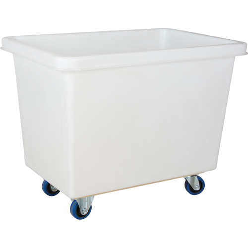 Tapered Wall Box Truck, White Polyethylene, 39" L x 27" W x 31" H, 12 cu. ft. Volume, 600 lbs. Capacity Southpoint Industrial Supply