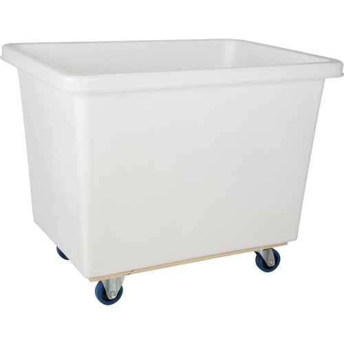Tapered Wall Box Truck, White Polyethylene, 43" L x 30" W x 34" H, 16 cu. ft. Volume, 600 lbs. Capacity Southpoint Industrial Supply