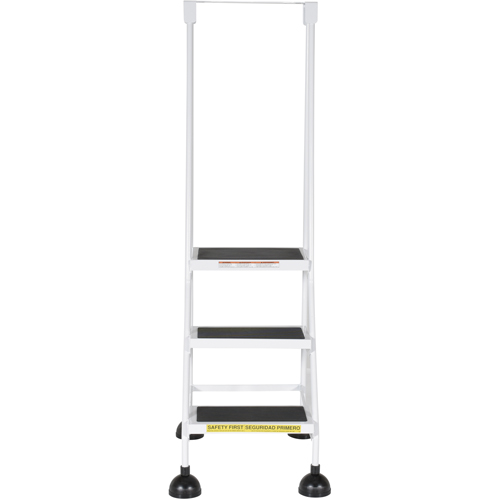 Stop-Step Ladders, 3 Steps, 16" Step Width, 28-11/16" Platform Height, Steel Southpoint Industrial Supply