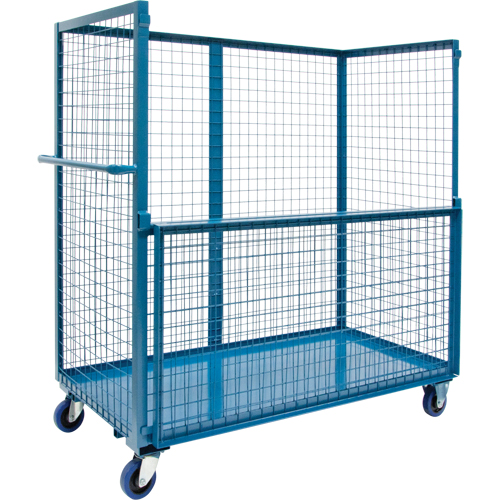 Chariot grillag&eacute; pour transport , Acier, 24" x 55" x 36", Capacit&eacute; 2400 lb Southpoint Industrial Supply