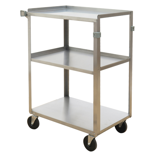 Chariots &agrave; tablette, 3 Tiers, 15-3/4" la x 32" h x 24" p, Capacit&eacute; 500 lb Southpoint Industrial Supply