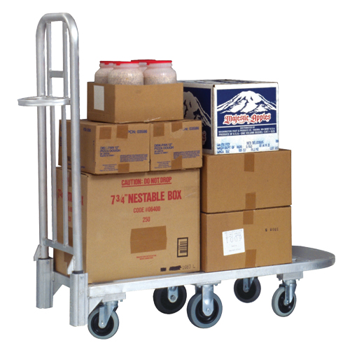 Chariot en aluminium pour marchandise, 20" la x 55-1/4" lo, 1200 lb cap, Roues Polyur&eacute;thane Southpoint Industrial Supply