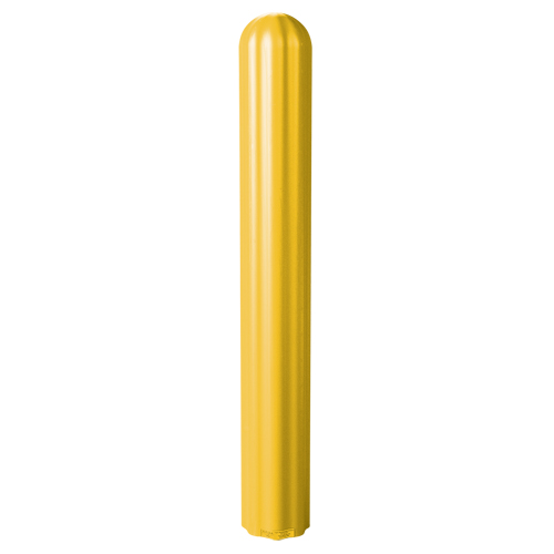 Ribbed Bollard Cover, 6" Dia. x 72" L, Yellow Southpoint Industrial Supply
