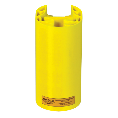 Polyethylene Rack Guard, 5" W x 6" L x 8" H, Yellow Southpoint Industrial Supply