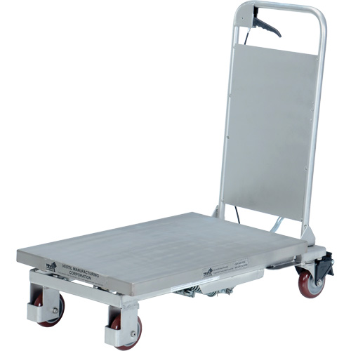 Manual Hydraulic Scissor Lift Table, 27-1/2" L x 17-5/8" W, Partial Stainless Steel, 400 lbs. Capacity Southpoint Industrial Supply